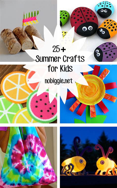 25 Summer Crafts For Kids Nobiggie