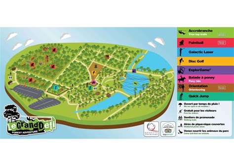 Le Grand Defi Plan Du Parc Le Grand Defi En Vendée à 1h De Nantes