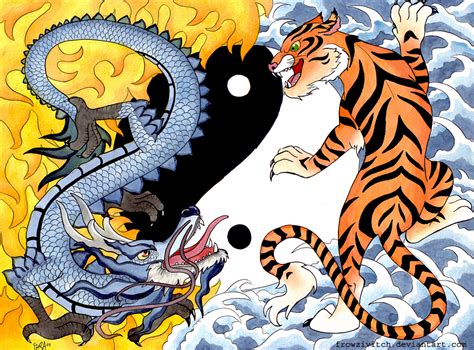 Tiger Vs Dragon By Frowzivitch On Deviantart