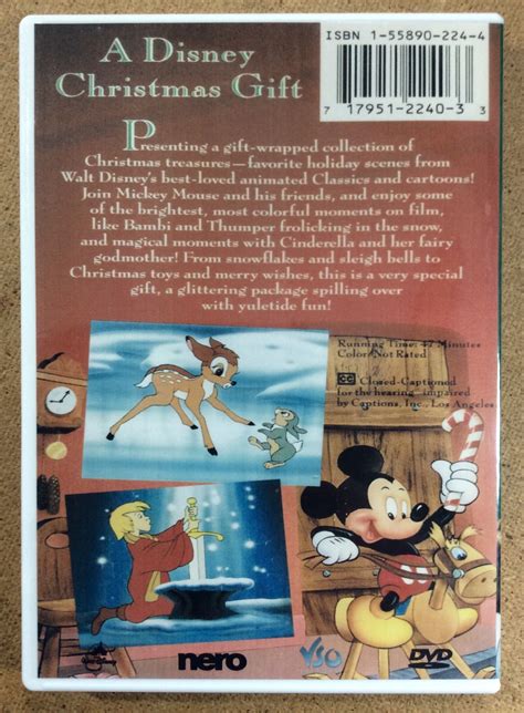 A Disney Christmas T Dvd 1983 Walt Disney Mickey Mouse Donald