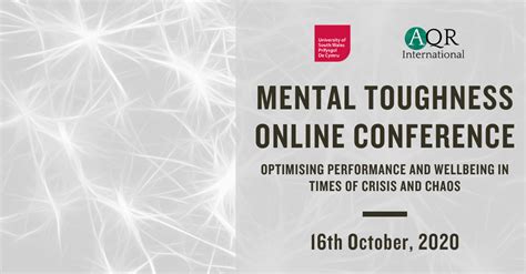 Mental Toughness Online Conference Optimising Performance And Wellbeing In Times Of Crisis And