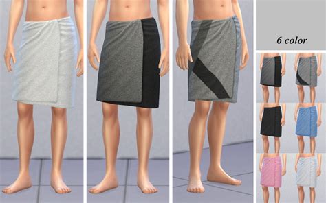 Sims 4 Cc — Tamamaro Ts4：male Bath Towel Download Main