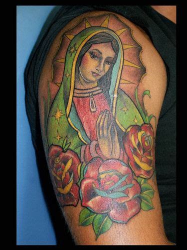 Virgin mary tattoo on arm created by javier acero, miami tattoo artist, located at 9550 sw 40th street, miami, fl 33165, www.tattooandco.com tatuaje de la virgen maria de guadalupe en. dia de la virgen de guadalupe traditions - Google Search ...
