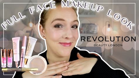 full face makeup look trying make up revolution for the first time in 2 years youtube