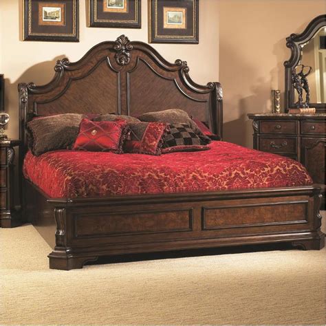 8264 252 Samuel Lawrence Furniture Monticello Queen Sleigh Bed