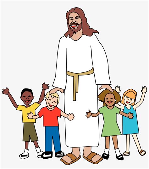 Jesus With Children Clipart At Getdrawings God With Children Clip Art