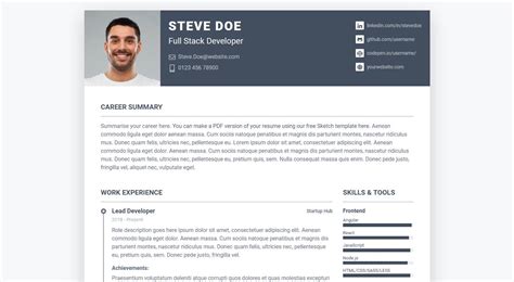 Maybe you would like to learn more about one of these? Pillar: A Free Bootstrap 4 Resume/CV Template for ...