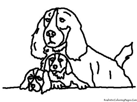 Realistic Coloring Pages Of Dogs | Realistic Coloring Pages