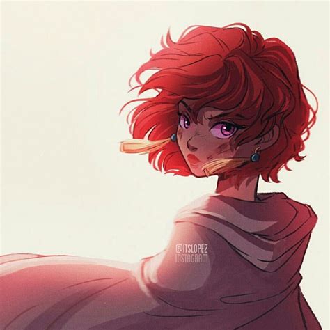 Pin By Artemis On Art Itslopez Short Red Hair Character Art