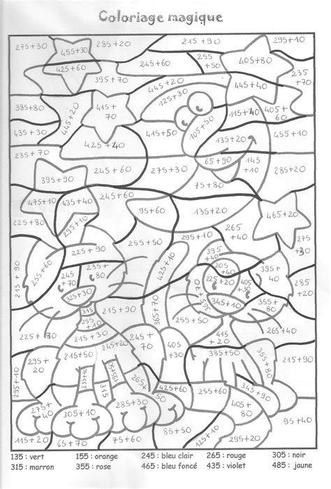 13 Joyeux Coloriage Magiques Photograph  Coloriage magique