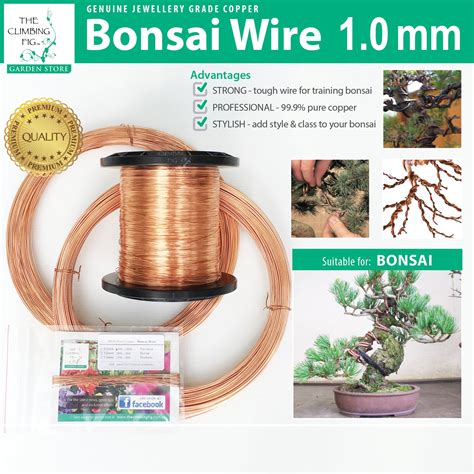 Bonsai Wire 999 Jewellery Grade Copper Soft Annealed To Train Bonsa