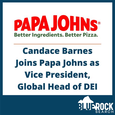 Candace Barnes Joins Papa Johns as Vice President, Global Head of DEI
