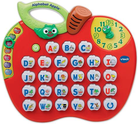 Vtech Alphabet Applered Red One Touch Top Tred Toys