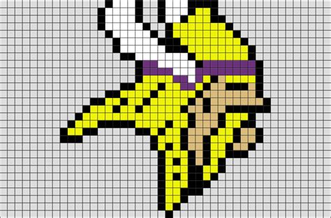 Nfl Minnesota Vikings Pixel Art Brik