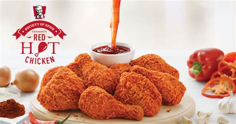 Kfc Introduces Red Hot Chicken With Flaming Hot Sauce Great Deals Singapore
