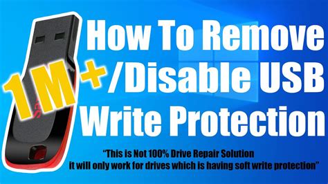 How To Remove Disable Usb Write Protection Youtube