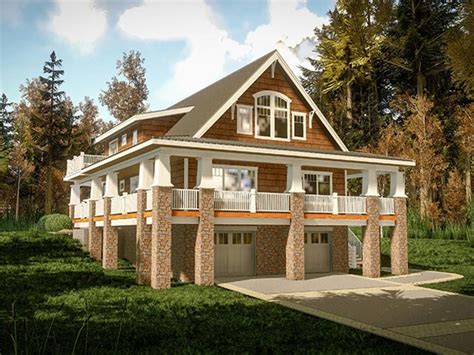 Second floor balconies and an angled 3 car garage add a distinctive look to this 5 bed luxury huge home plan. Small Lake Cottage House Plans Simple Small House Floor ...