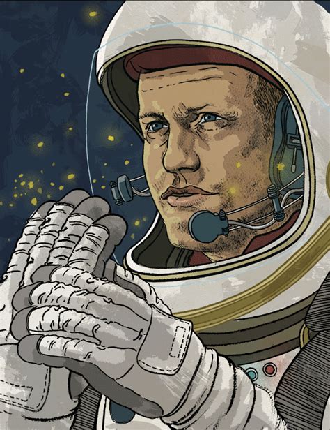 Neil armstrong was an american astronaut. Meen Choi's Illustration: GIF Animated Illustration_Neil ...