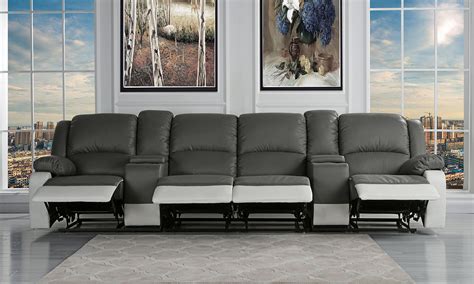4 Seat Reclining Sectional Sofa Best Furnish Decoration
