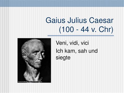 Ppt Gaius Julius Caesar 100 44 V Chr Powerpoint Presentation