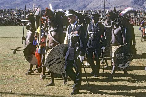 The King And Entourage Umcwasho Ceremony Swaziland Ozoutback