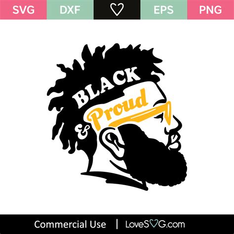Black And Proud Svg Cut File