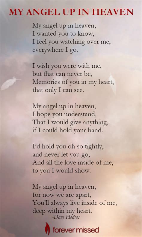 My Angel Up In Heaven Grieving Quotes Heaven Quotes Grief Poems
