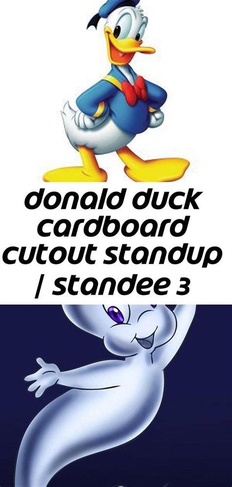 Donald Duck Cardboard Cutout Standup Standee 3 Ghost Cartoon