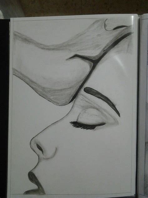 Forehead Kiss Drawing
