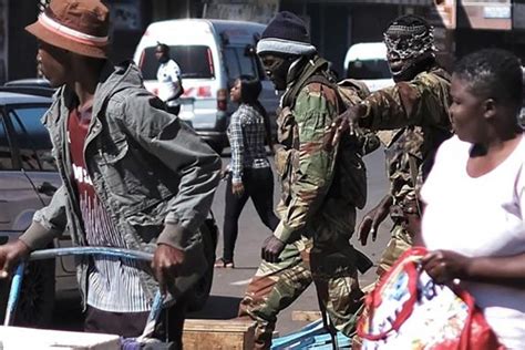 Business Shut Down In Zimbabwe Army On Patrol The Financial Express