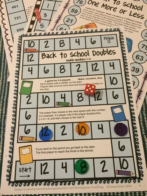 Back To School Math Games Free Beginning Of The Year Activities For