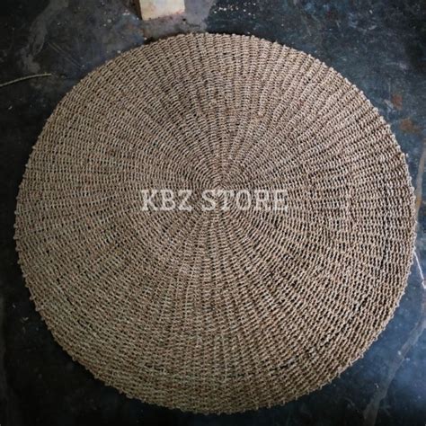 Jual Rug Seagrass Bulat 60cm Karpet Anyaman Lantai Background Foto