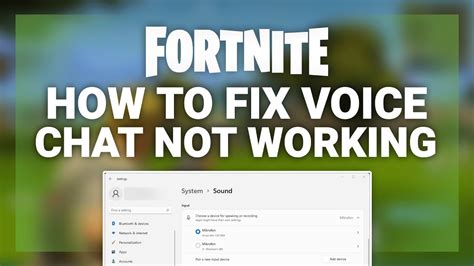 Fortnite How To Fix Fortnite Voice Chat Not Working Complete Guide