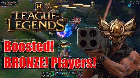 League Of Legends Boosted Bronze Players Youtube