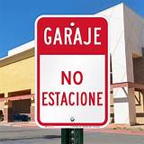 No Parking Sign In Spanish Pictures