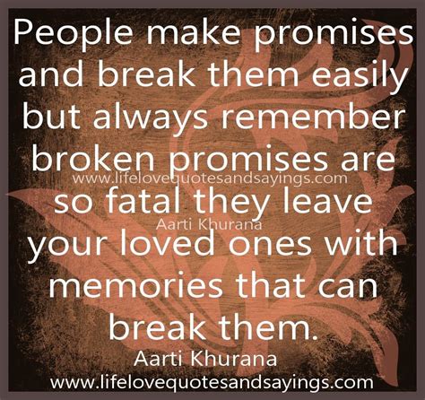 Constructs an empty promise (pun intended) that can be resolved or rejected from the outside. Don't make promises lightly | Promise quotes, Empty promises quotes, Broken promises