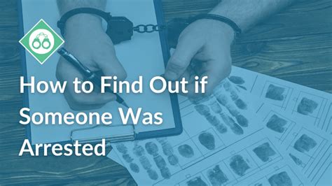 How To Find Out If Someone Was Arrested