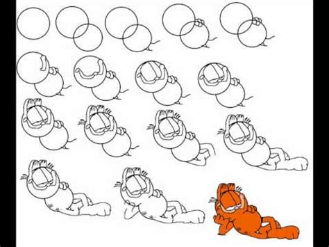 I really like drawing these cubes. How To Draw Garfield Step By Step Drawing Tutorial - YouTube