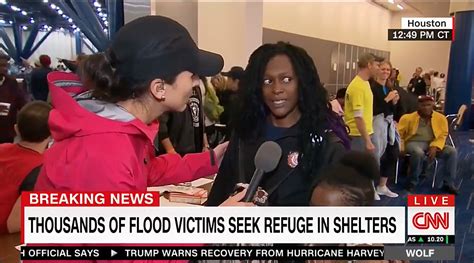 Houston Flood Victim Checks Cnn Reporter Live On Tv
