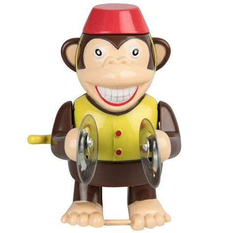 Out Of The Blue Retro Wind Up Monkey Cymbal Banging Walking Classic