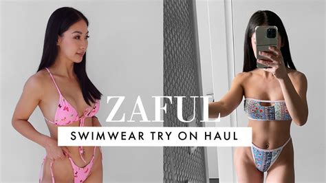 huge zaful bikini try on haul bikini review april 2021 discount youtube