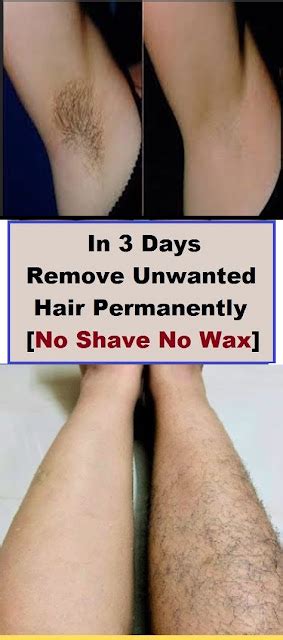 remove unwanted hair permanently in three days no shave no wax healthy lifestyle