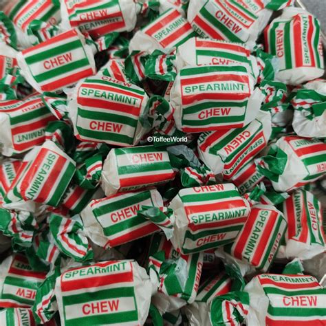 Real Candy Co Spearmint Chews Mint Chew Sweets White Chewy Mints
