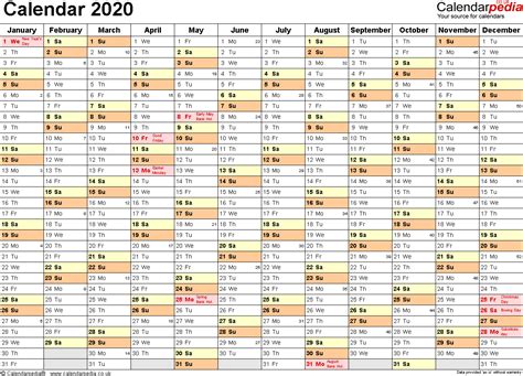2020 Printable Calendar With Week Numbers Uk Example Calendar Printable