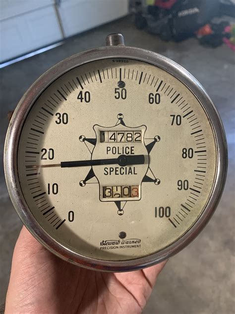 Sold Stewart Warner Police Special Speedometer The Hamb