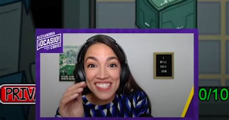 Alexandria Ocasio Cortez Plays Among Us To Get Out The Vote Popsugar News