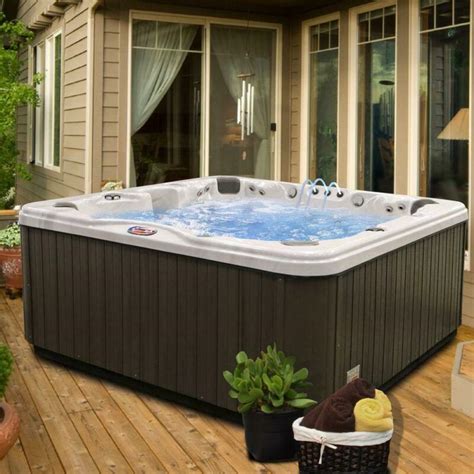 Hot Tub 6 Person 56 Jet Acrylic Bench Spa Bluetooth Stereo And Led