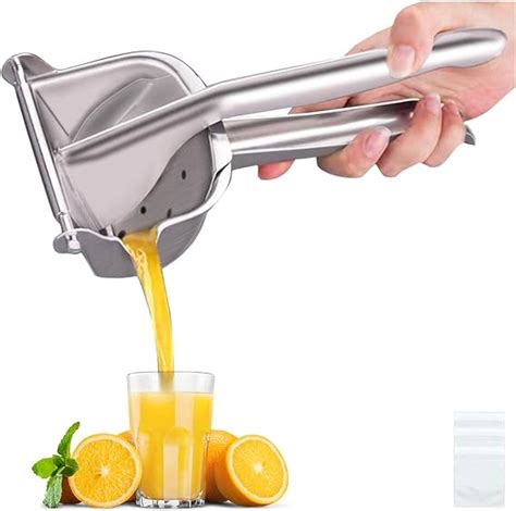 Real Stainless Steel Lemon Squeezer Citrus Juicer Hand Press Heavy Duty