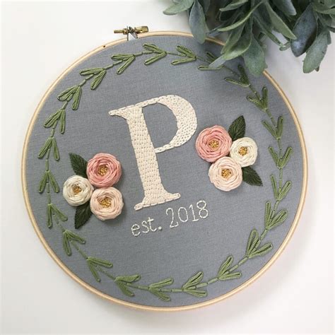 Wedding Embroidery Art Embroidery Hoop Art Hand Embroidery Etsy