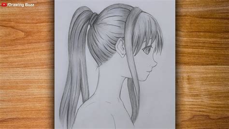 Anime Girl Drawing Tutorial For Beginners By One Pencil